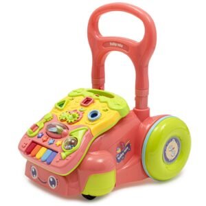 Detské hrajúce edukačné chodítko Baby Mix ružové - BABY MIX