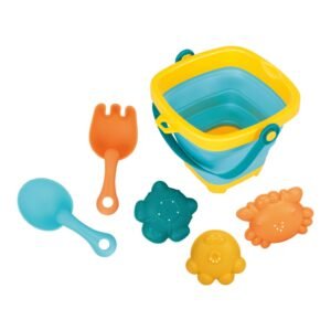 Skladacie vedierko a hračky do piesku Baby Mix – sada 5 ks - BABY MIX