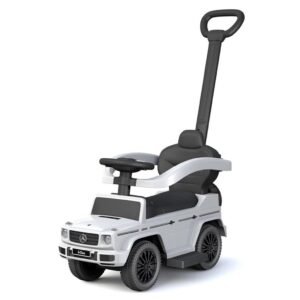 Detské odrážadlo s vodiacou tyčou Mercedes Benz G-Class Baby Mix biele - BABY MIX