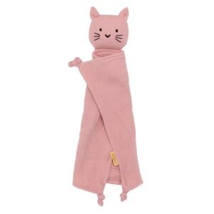 Mušelínový usínáčik New Baby Cat  pink - NEW BABY
