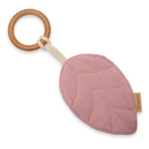 Detské hryzátko New Baby Leaf  pink - NEW BABY