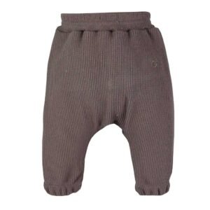 Praktické dojčenské tepláky Pure brown – pohodlné na bežné nosenie