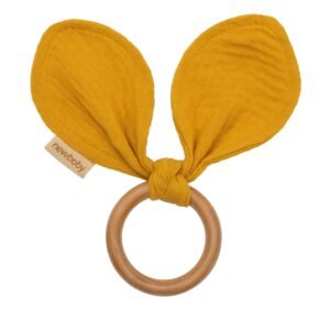 Kúsok s listami New Baby Ears mustard - NEW BABY