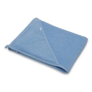 Detská luxusná froté osuška s kapucňou Comfortably 100x100 cm blue 100×100 cm, 37×27×8 cm, modrá – praktická výbava pre bábätko