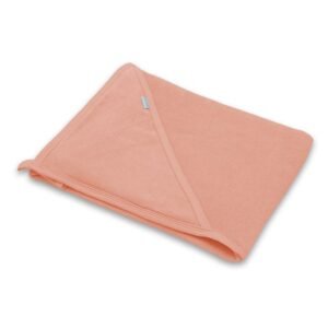 Detská luxusná froté osuška s kapucňou Comfortably 100x100 cm pink 100×100 cm, 37×27×8 cm, ružová – praktická výbava pre bábätko