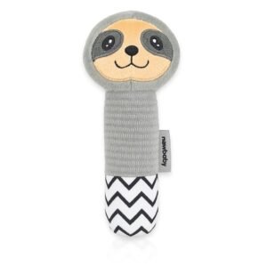 Detská pískacia plyšová hračka s hryzátkom New Baby Sloth - NEW BABY