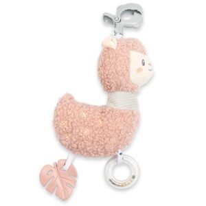 Edukačná hrajúca plyšová hračka s klipom New Baby Lama - NEW BABY