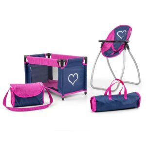 Detská sada pre bábiky Elsa Prestige Milly Mally navy - MILLY MALLY