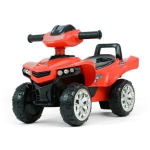 Detské odrážadlo so zvukom Štvorkolka Milly Mally Monster Red - MILLY MALLY