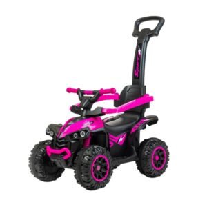 Detské odrážadlo s vodiacou tyčou Baby Mix Mega ružové - BABY MIX