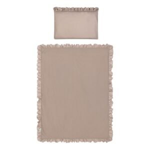 2-dielne posteľné obliečky do postieľky s motívom 2- PURE 40×60 cm, 100×135 cm, 100/135, latte – zútulnenie detskej izby