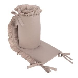 Detský vankúš Mantinel postieľky PURE 180×33 cm, latte – pohodlie pri spánku a oddychu