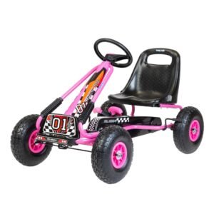 Detská šliapacia motokára Go-kart Baby Mix Razor ružová - BABY MIX