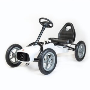 Detská šliapacia motokára Go-kart Baby Mix Buggy biela - BABY MIX