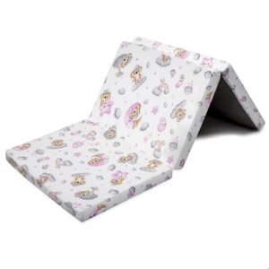 Skladacia matrac do postieľky New Baby STANDARD 120x60x5 cm koala ružová - NEW BABY