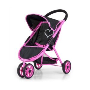 Detský golfový kočík pre bábiky Milly Mally Susie Prestige Black - MILLY MALLY