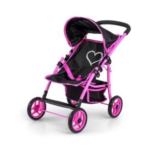 Detský športový kočík pre bábiky Milly Mally Natalie Prestige Black - MILLY MALLY