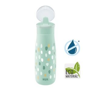 Dojčenská fľaša na kŕmenie s motívom . 450 ml, 12+ m, zelená – pohodlnejšie kŕmenie a pitie