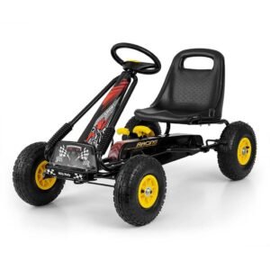 Detská šliapacia motokára Go-kart Milly Mally Thor čierna - MILLY MALLY