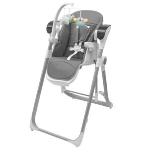 Detská jedálenská stolička 2v1 pre deti SMART New Baby grey - NEW BABY