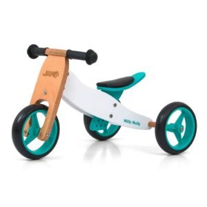 Detské multifunkčné odrážadlo bicykel 2v1 Milly Mally JAKE Classic Mint - MILLY MALLY