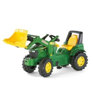 Šliapací traktor nakladač Rolly Toys John Deere Farmtrac zelený - MILLY MALLY