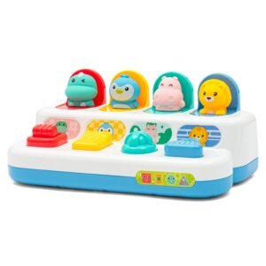 Interaktívna hračka - Vyskakovacie okienka so zvieratkami Peekaboo Baby Mix - BABY MIX