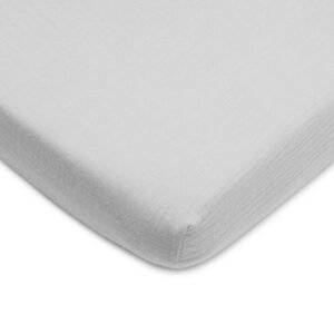 Bavlnené prestieradlo do postieľky 120×60 cm, 90×150 cm, sivé – mäkký základ pre pohodlný spánok
