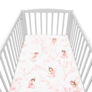 Bavlnené prestieradlo do postieľky s motívom Víly 120×60 cm, 90×150 cm – mäkký základ pre pohodlný spánok