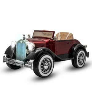 Elektrické autíčko Retro 4x4 Baby Mix lakované červené - BABY MIX