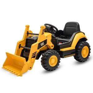 Detský elektrický traktor Baby Mix CAT žltý - BABY MIX
