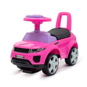 Detské odrážadlo SUV Baby Mix Prime ružové v koži - BABY MIX