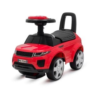 Detské odrážadlo SUV Baby Mix Prime červené v koži - BABY MIX