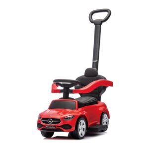 Detské odrážadlo s vodiacou tyčou MERCEDES C-Class Deluxe Milly Mally Red - MILLY MALLY