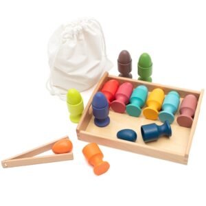 Drevená vkladačka vajíčka Montessori Baby Mix - BABY MIX