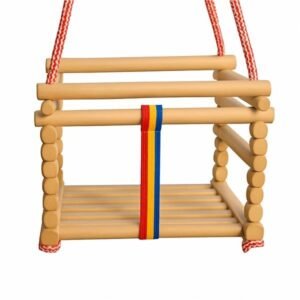 Detská hojdačka buková Baby Mix prírodná - BABY MIX