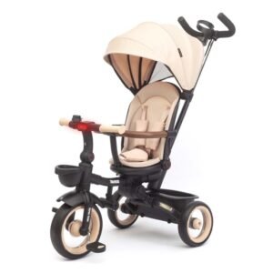 Luxusná detská trojkolka s osvetlením Milly Mally Twinkle beige - MILLY MALLY