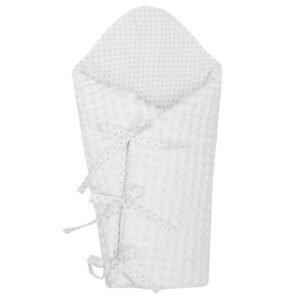 Detský vankúš šnurovacia Zavinovačka z Minky 75×75 cm, biela – pohodlie pri spánku a oddychu