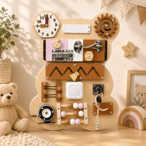 Aktivitná tabuľa Bear Montessori Baby Mix