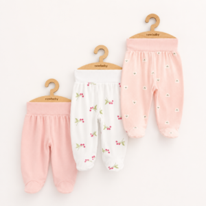 Dojčenské polodupačky 3 ks – Sweet Berries Pink